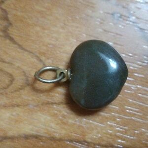 Vintage Jade Heart Pendant